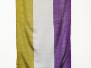 Tri-Color Shawl, Olive-Violet