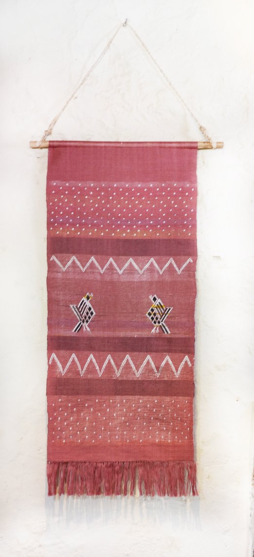 Mayan Birds Wall Art, Lilac