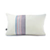Ethical and recycled asymmetrical white/rose pillowcase