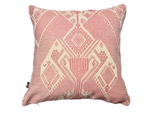 Bird Pillowcase White/Rose, 16in x 16in