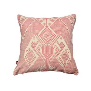 Bird Pillowcase White/Rose, 16in x 16in