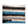 Fair trade and natural blue wool blanket