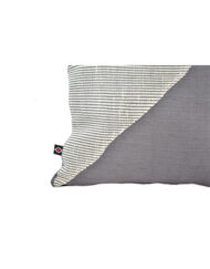 Ethical Fair trade gray/white pillowcase