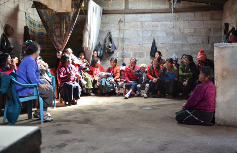 Training with Yabal weavers in Guatemala