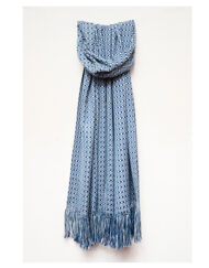 Styled blue Layered shawl