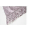 Lilac Layered shawl with knots and fringes