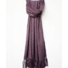 Black-lilac Layered shawl handade on the back-strap loom