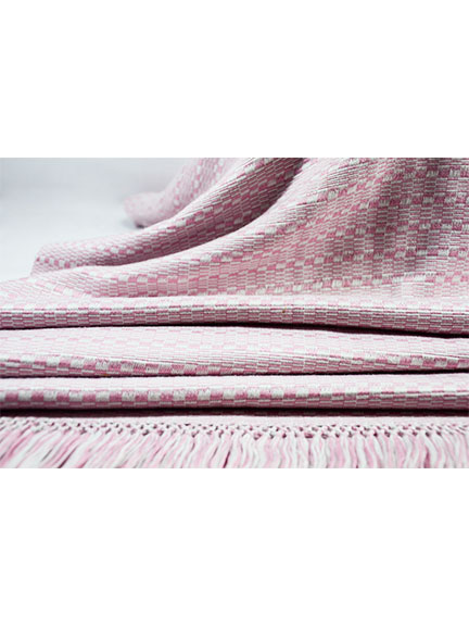 Folded pink Layered shawl