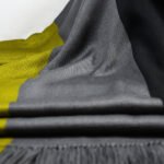 Tri-Color Shawl, Black-Gray