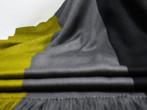 Tri-Color Shawl, Black-Gray