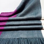 Tri-Color Shawl, Magenta
