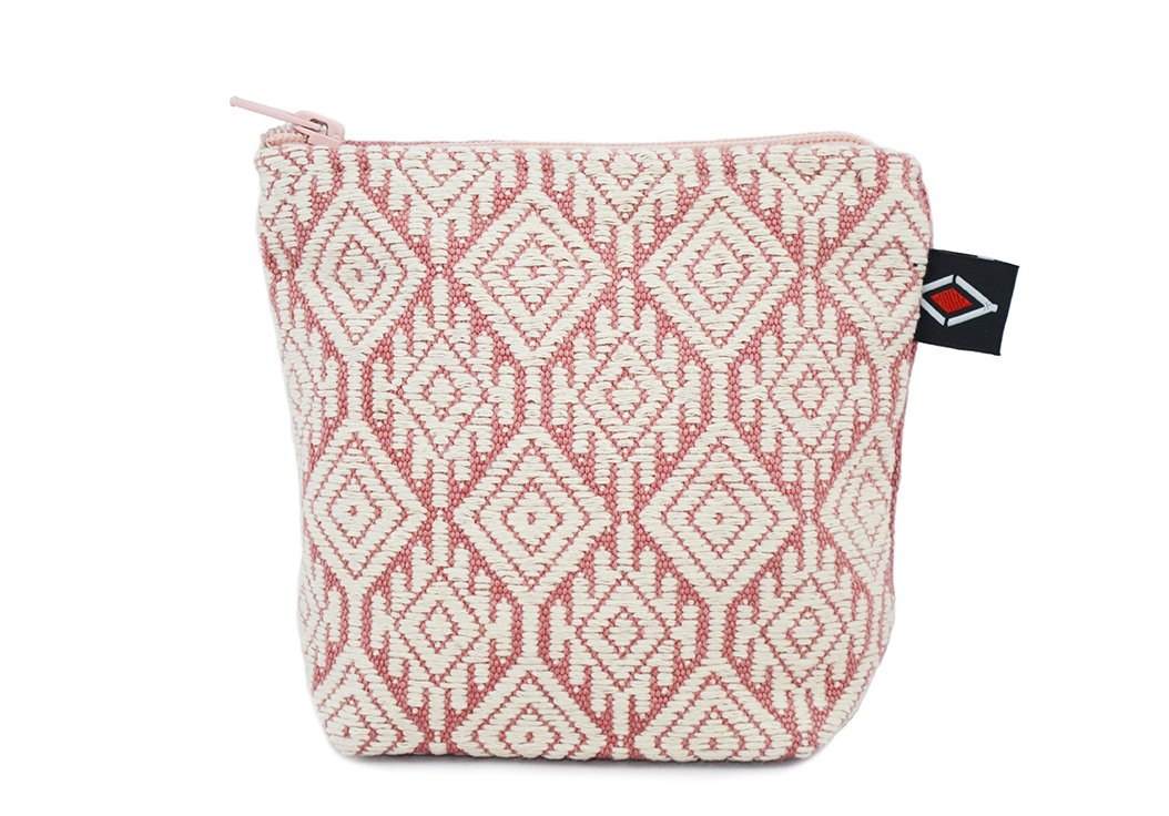 Maya Coin Purse, Pink Rose