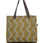 Zig Zag Tote Mustard Yellow