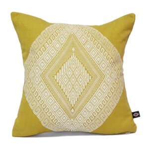 Diamond Pillowcase Mustard Yellow