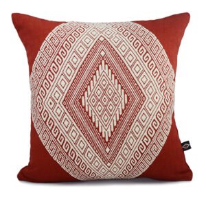 Diamond Pillowcase Brick Red