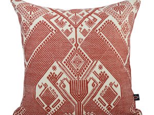 Bird Pillowcase Brick Red