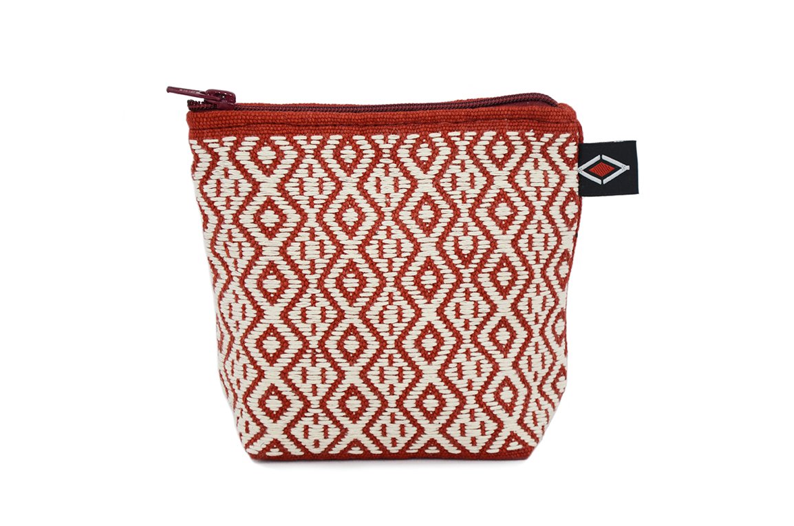 Maya Coin Purse, Brick Red