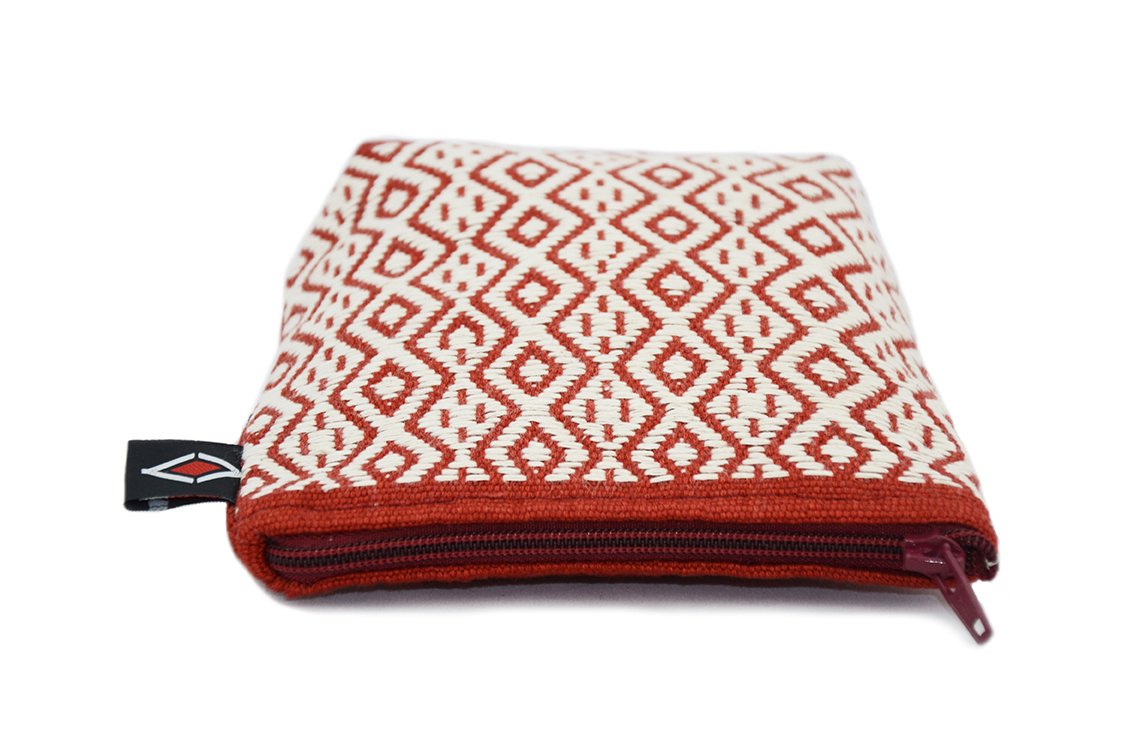 Maya Coin Purse, Brick Red - Imagen 3