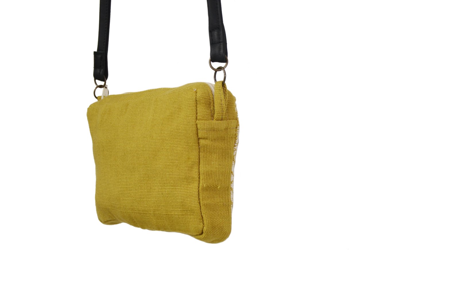Maya Cross-Body Purse, Mustard Yellow - Image 2