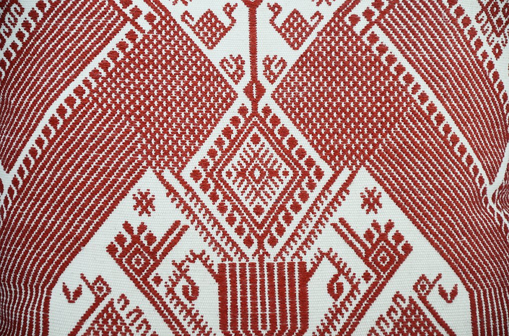Diamond Pillowcase Brick Red - Imagen 4