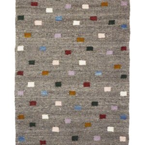 Disco Wool Rug, Gray