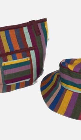 Beach Tote Bag and Matching Sun Hat