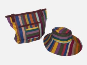 Beach Tote Bag and Matching Sun Hat